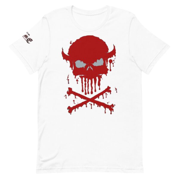 Dripping Skull Red, Short-Sleeve T-Shirt - Image 5