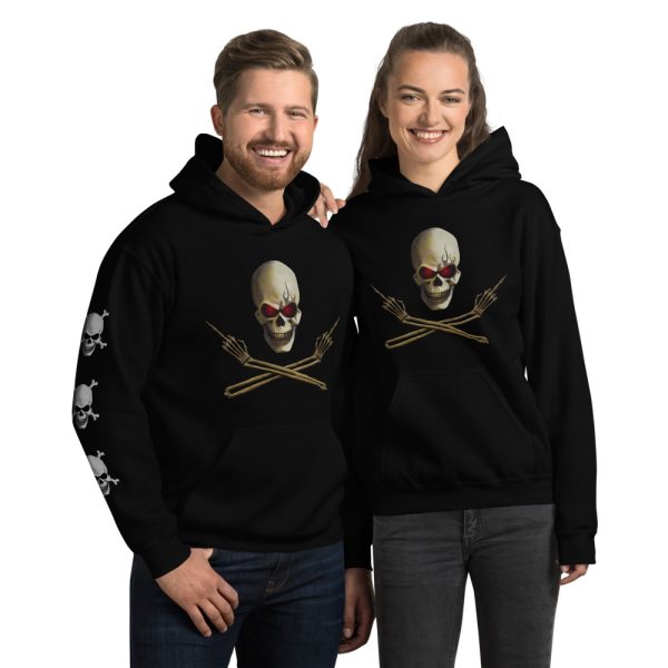 Skull and Crossed Arms, Hoodie - Image 2