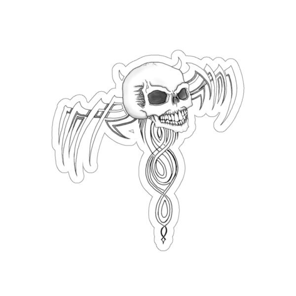 Devil Skull with Patterns, Kiss-Cut Stickers - Image 5
