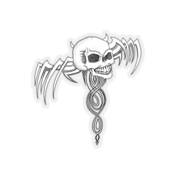 Devil Skull with Patterns, Kiss-Cut Stickers