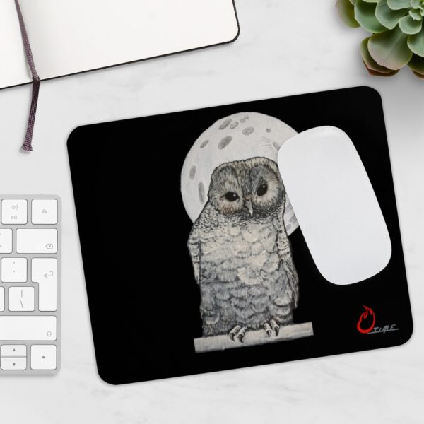 Owl and Moon, Mousepad - Image 5