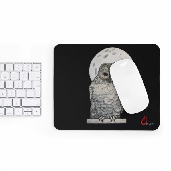 Owl and Moon, Mousepad - Image 4