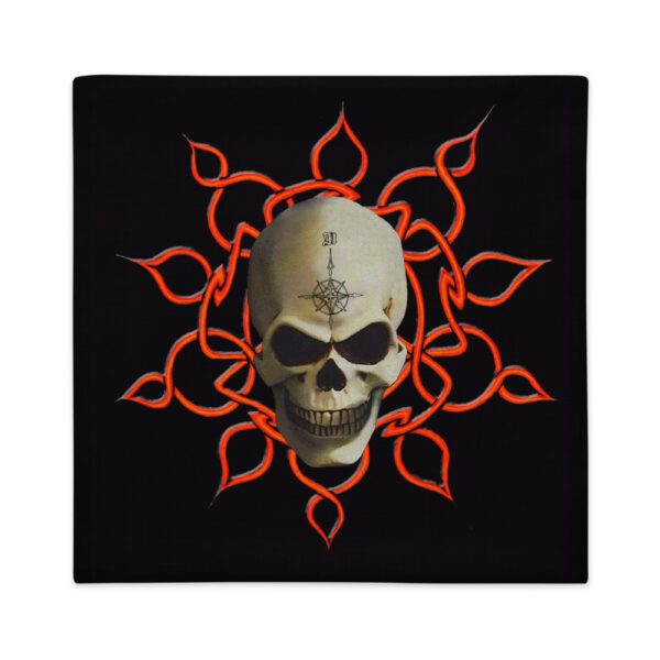 Celtic Skull, Premium Pillow Case - Image 5
