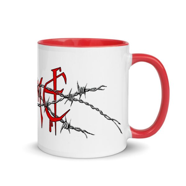 TimE in Barbed Wire, Mug with Color Inside - Image 10