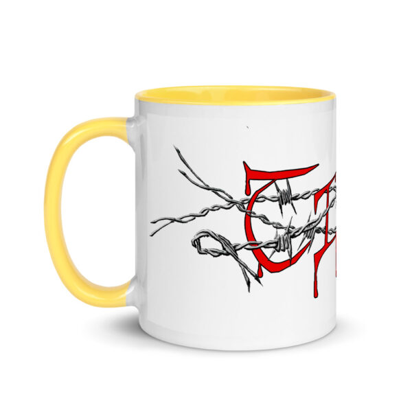 TimE in Barbed Wire, Mug with Color Inside - Image 9