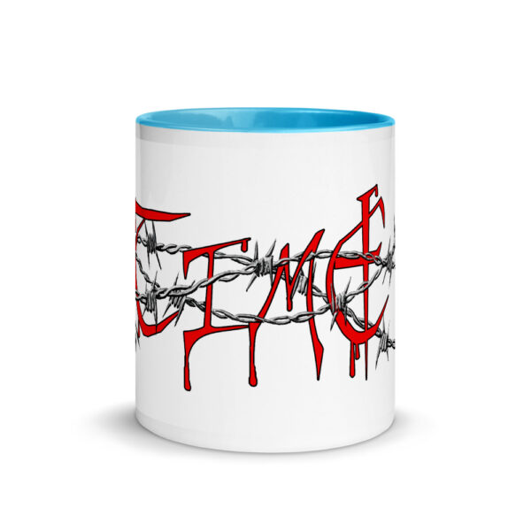 TimE in Barbed Wire, Mug with Color Inside - Image 5
