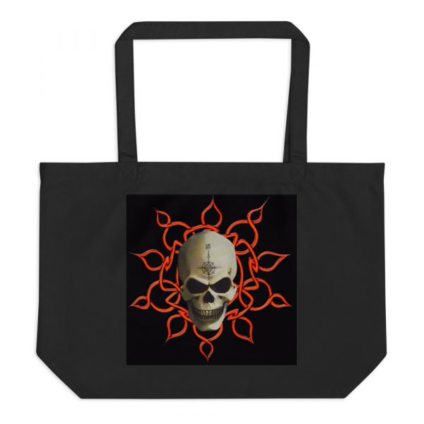 Celtic Skull, Large organic tote bag