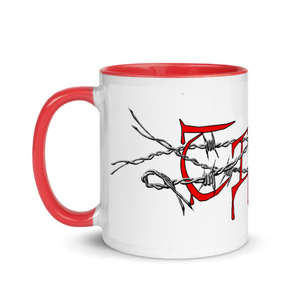 TimE in Barbed Wire, Mug with Color Inside - Image 12
