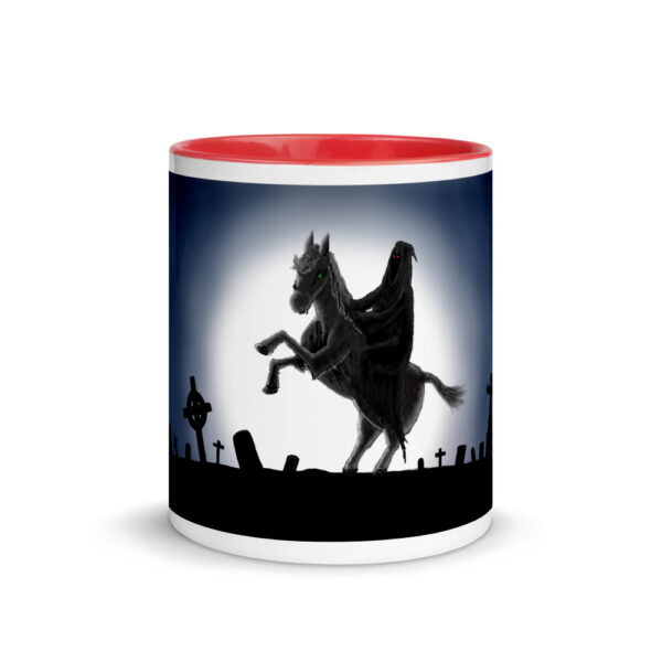 Reaper on Horse, Mug with Color Inside - Image 11
