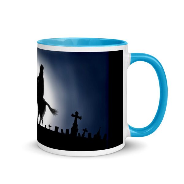 Reaper on Horse, Mug with Color Inside - Image 4
