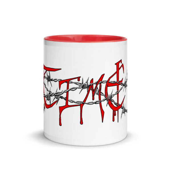 TimE in Barbed Wire, Mug with Color Inside - Image 11