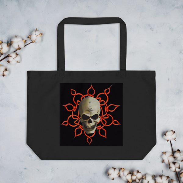 Celtic Skull, Large organic tote bag - Image 2