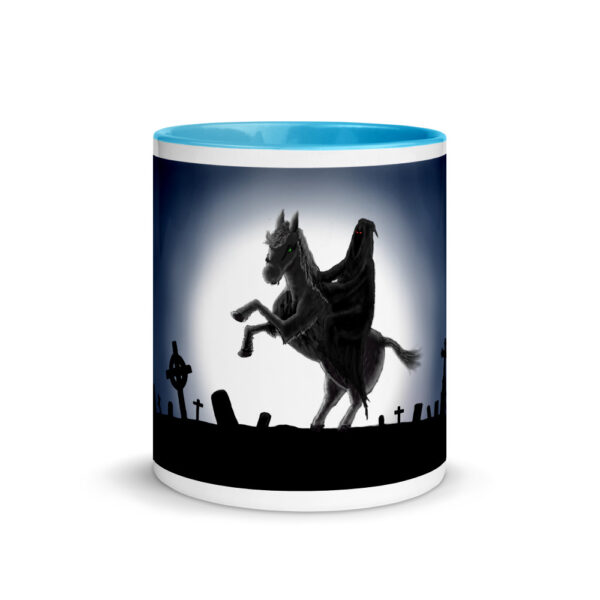 Reaper on Horse, Mug with Color Inside - Image 5