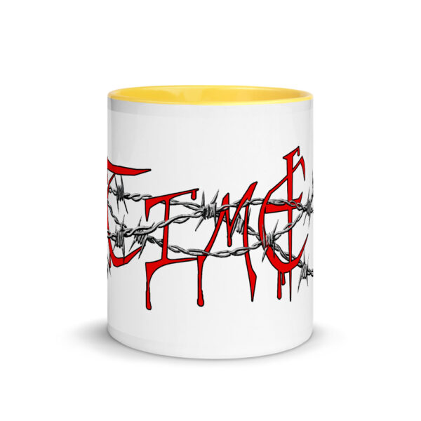TimE in Barbed Wire, Mug with Color Inside - Image 8