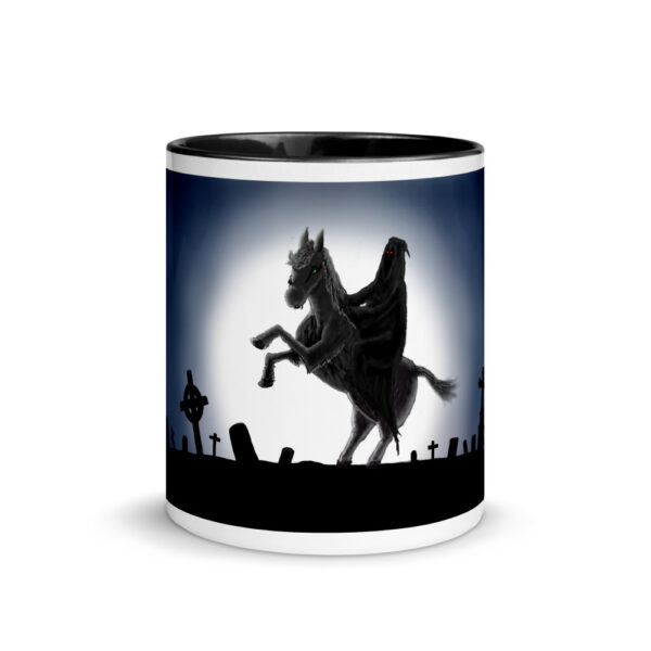 Reaper on Horse, Mug with Color Inside - Image 2