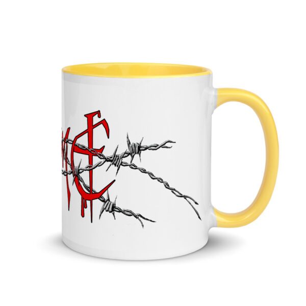 TimE in Barbed Wire, Mug with Color Inside - Image 7