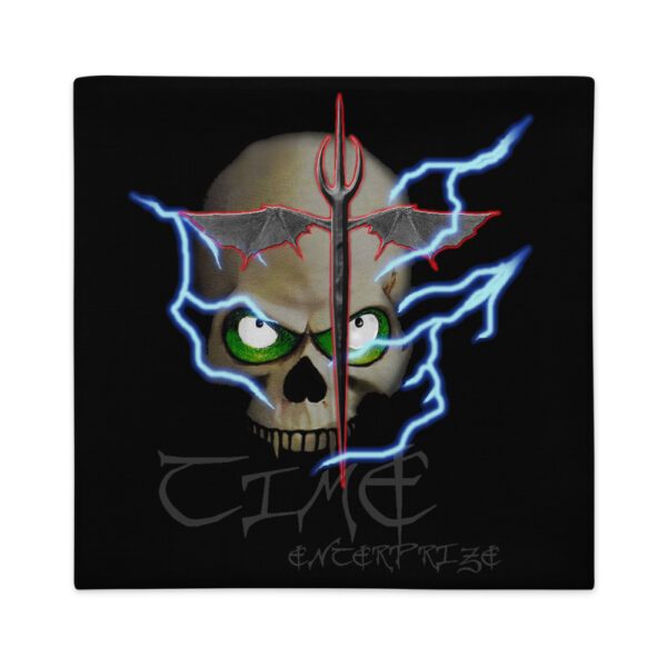 Lightning Skull, Premium Pillow Case - Image 5