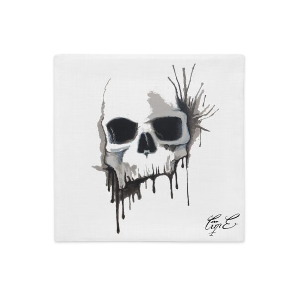 Skull Splatter, Premium Pillow Case - Image 3