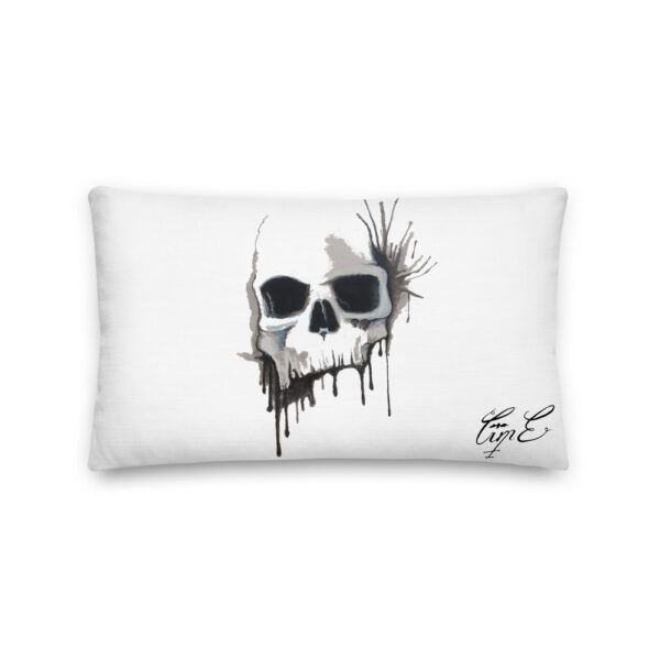 Skull Splatter, Premium Pillow - Image 2