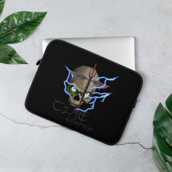 Lightning Skull, Laptop Sleeve - Image 2