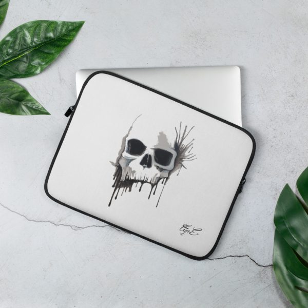 Skull Splatter, Laptop Sleeve - Image 2