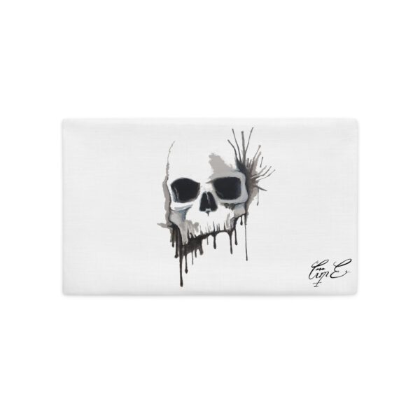 Skull Splatter, Premium Pillow Case - Image 2