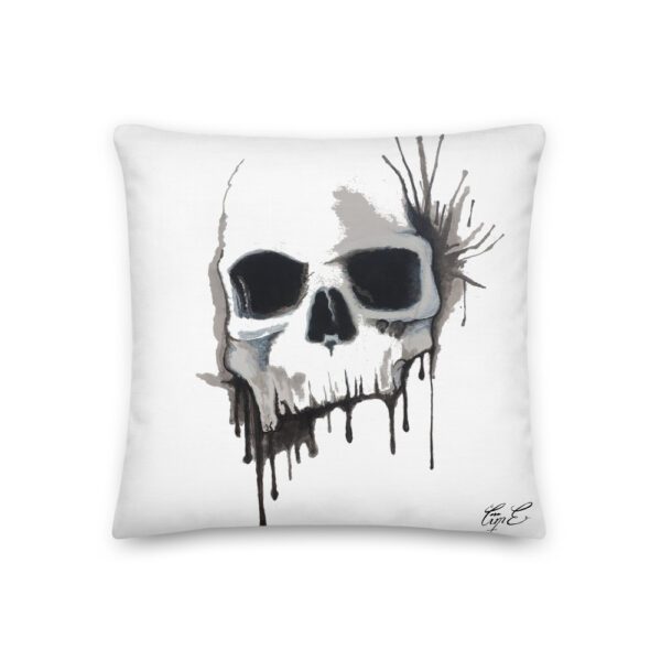 Skull Splatter, Premium Pillow - Image 4