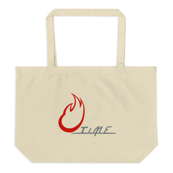 Lightning Skull, Large organic tote bag - Image 6