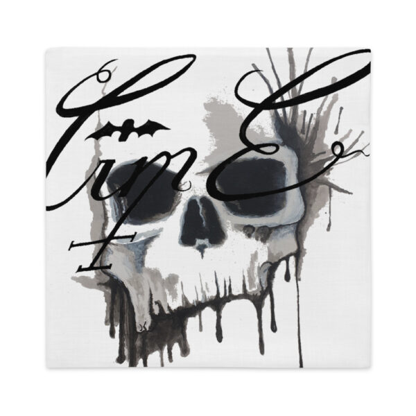 Skull Splatter, Premium Pillow Case - Image 6