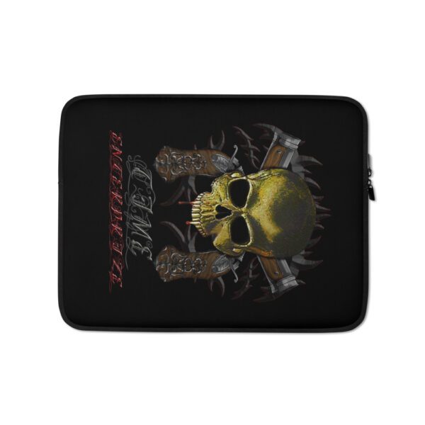 Blunderbuss and Skull, Laptop Sleeve - Image 3