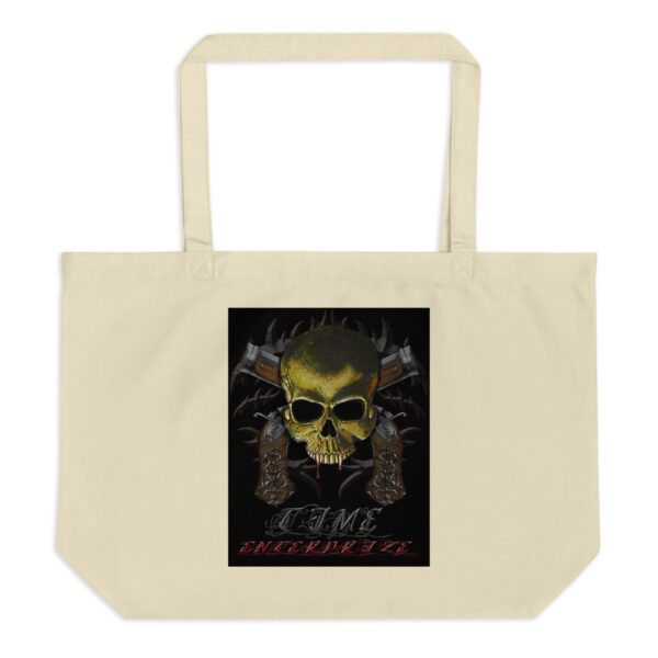 Blunderbuss and Skull, Large organic tote bag - Image 6