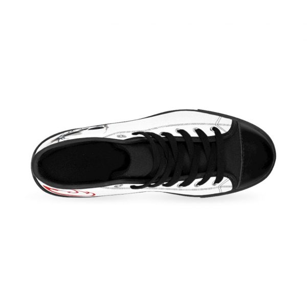 Paint Splatter Skull, Men's High-top Sneakers - Image 2