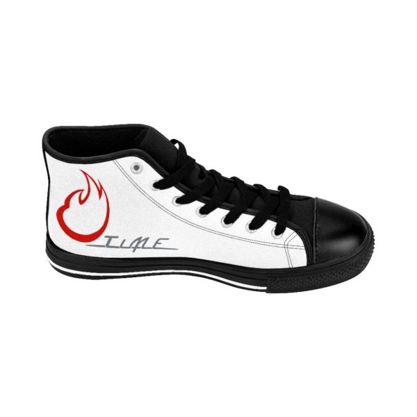 Paint Splatter Skull, Men's High-top Sneakers - Image 4