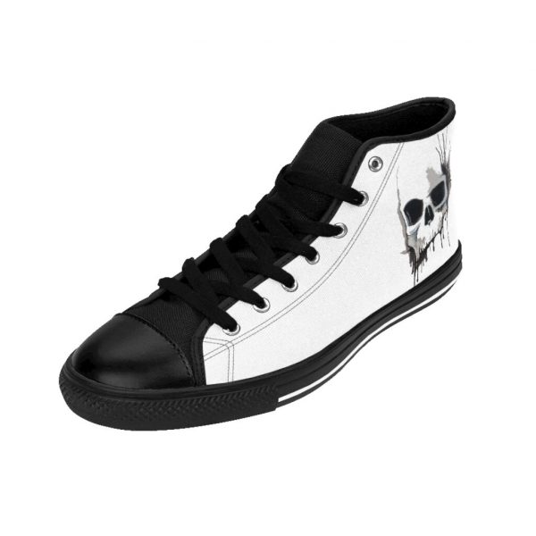 Paint Splatter Skull, Men's High-top Sneakers - Image 5