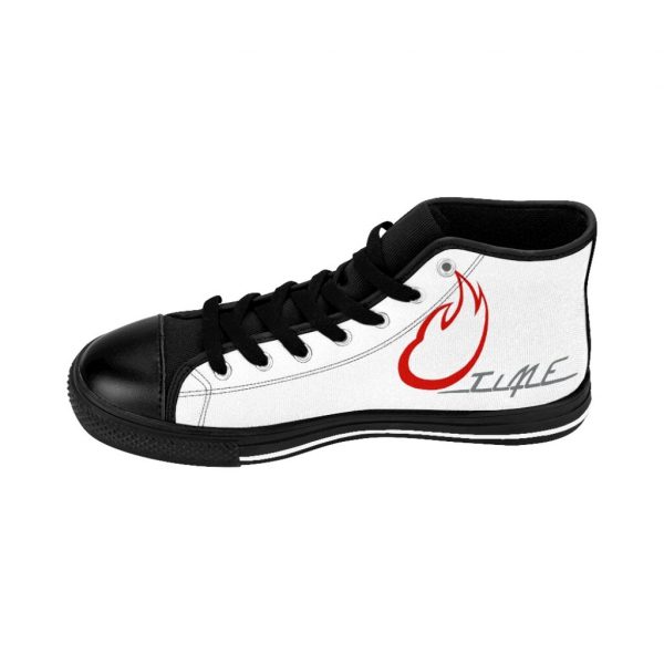 Paint Splatter Skull, Men's High-top Sneakers - Image 7
