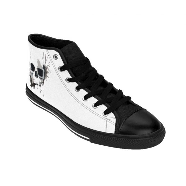 Paint Splatter Skull, Men's High-top Sneakers - Image 8