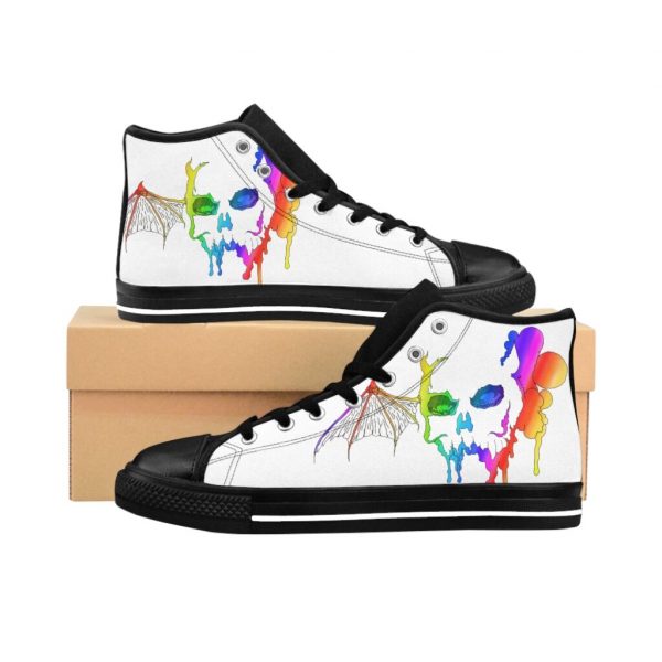 Techni Color Skull, Men's High-top Sneakers
