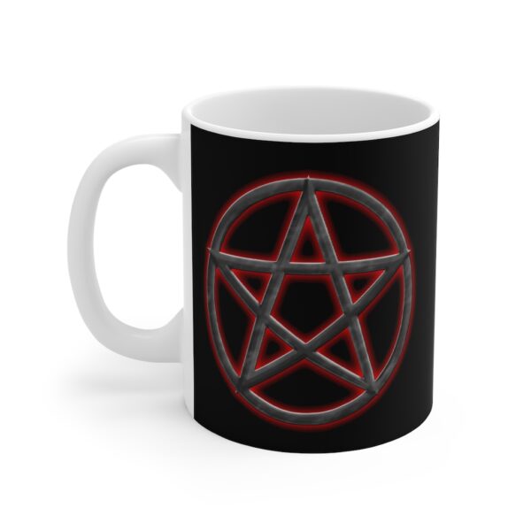 Pentagram Red, Mug 11oz - Image 3