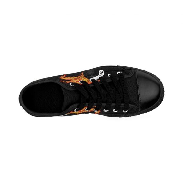 Flaming 8Ball Reaper, Men's Sneakers - Image 2