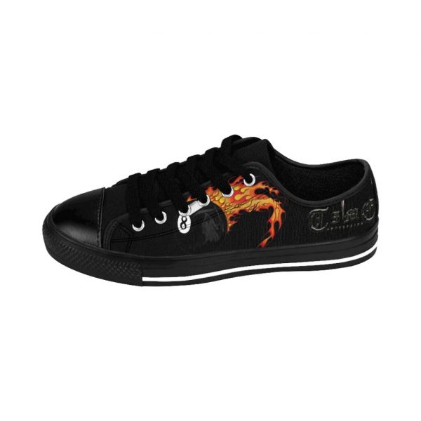 Flaming 8Ball Reaper, Men's Sneakers - Image 3
