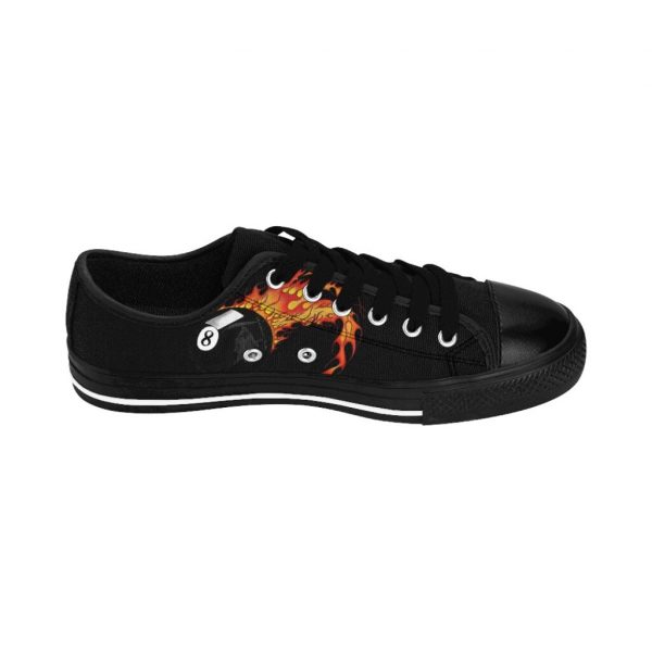Flaming 8Ball Reaper, Men's Sneakers - Image 4