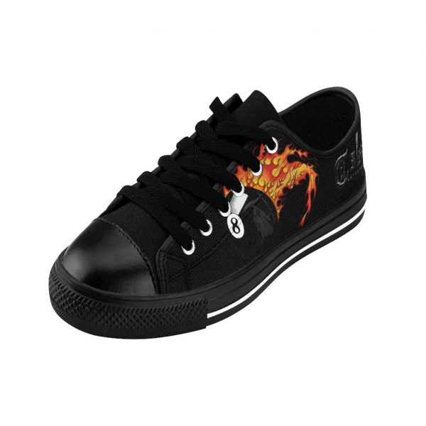 Flaming 8Ball Reaper, Men's Sneakers - Image 5