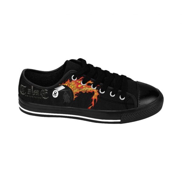 Flaming 8Ball Reaper, Men's Sneakers - Image 6