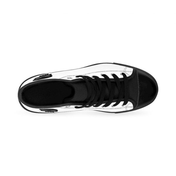 Black Skull & Cross Bones, Men's High-top Sneakers - Image 2