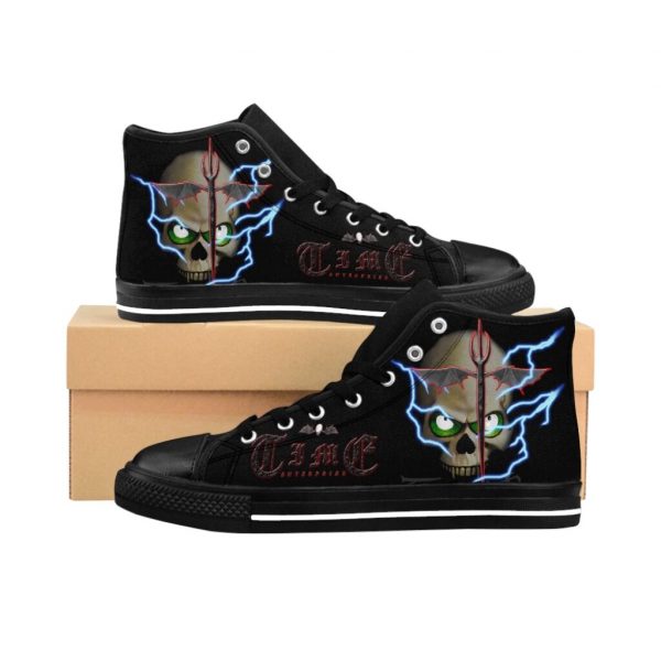 Lightning Skull, Men's High-top Sneakers
