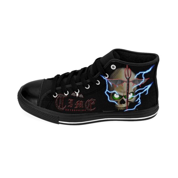 Lightning Skull, Men's High-top Sneakers - Image 3