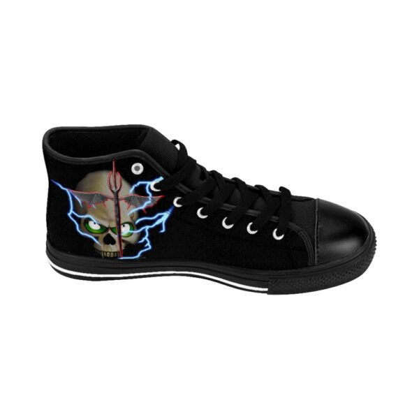 Lightning Skull, Men's High-top Sneakers - Image 4
