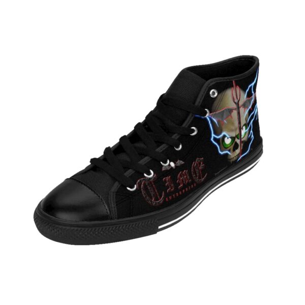 Lightning Skull, Men's High-top Sneakers - Image 5