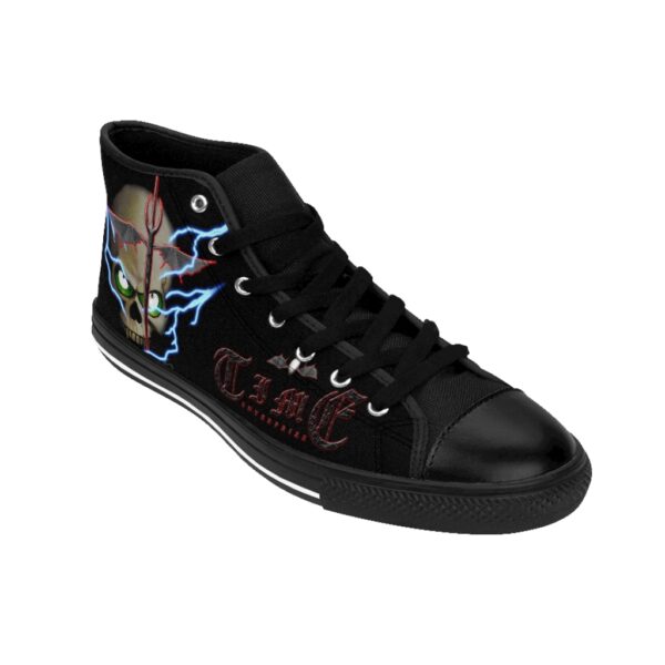 Lightning Skull, Men's High-top Sneakers - Image 8