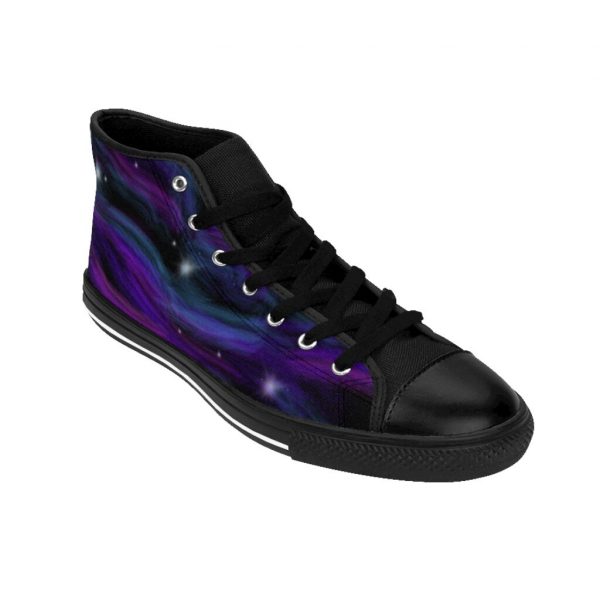 Andromeda Galaxy, Men's High-top Sneakers - Image 8